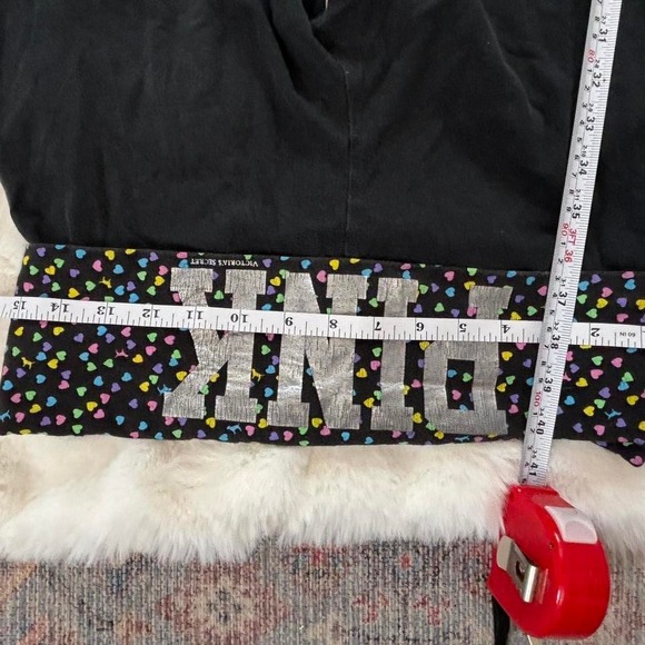 victoria's secret pink heart fold over flare yoga pants - Picture 7 of 8